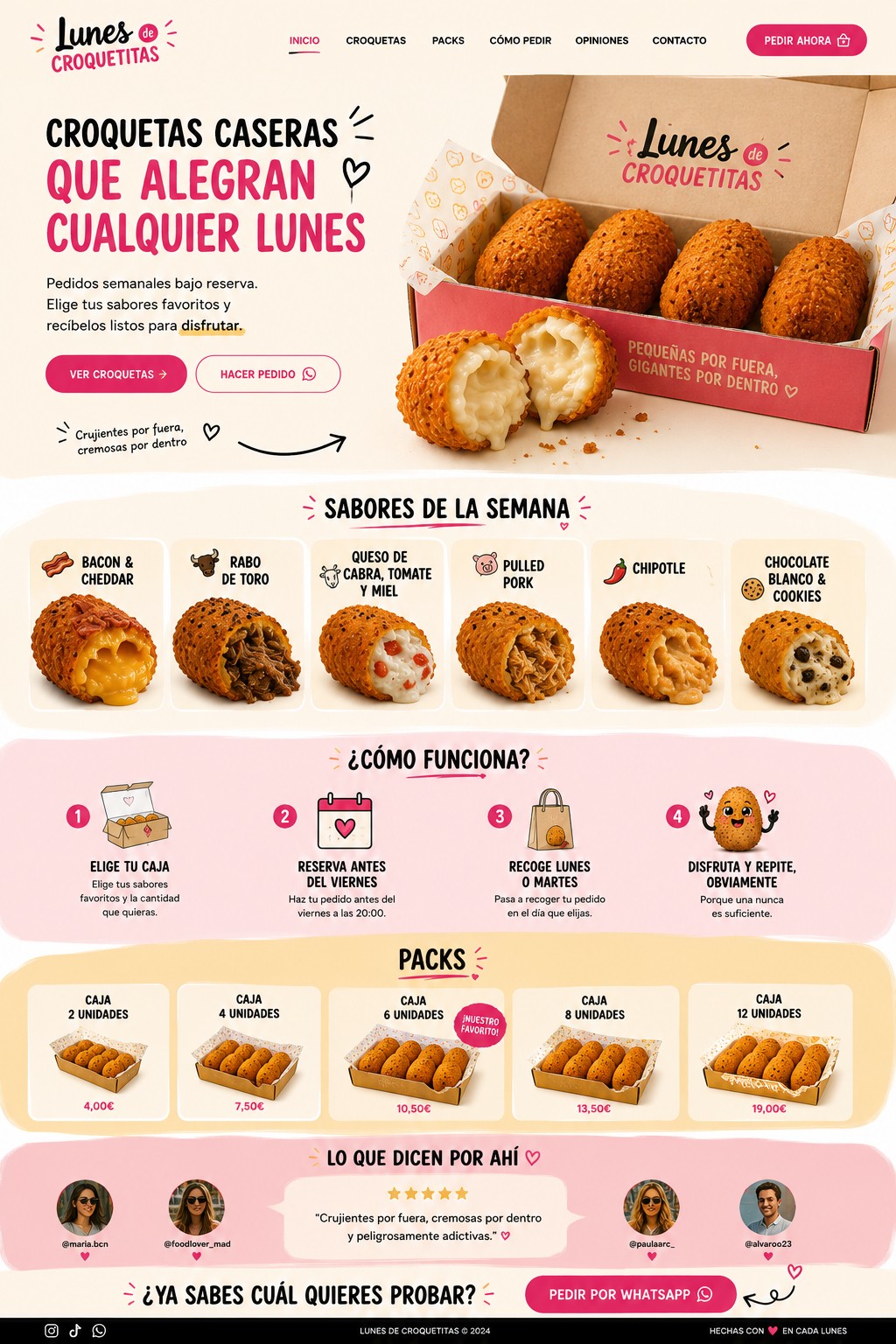 Caja de croquetas Lunes de Croquetitas