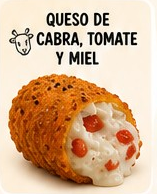 Queso de Cabra, Tomate y Miel
