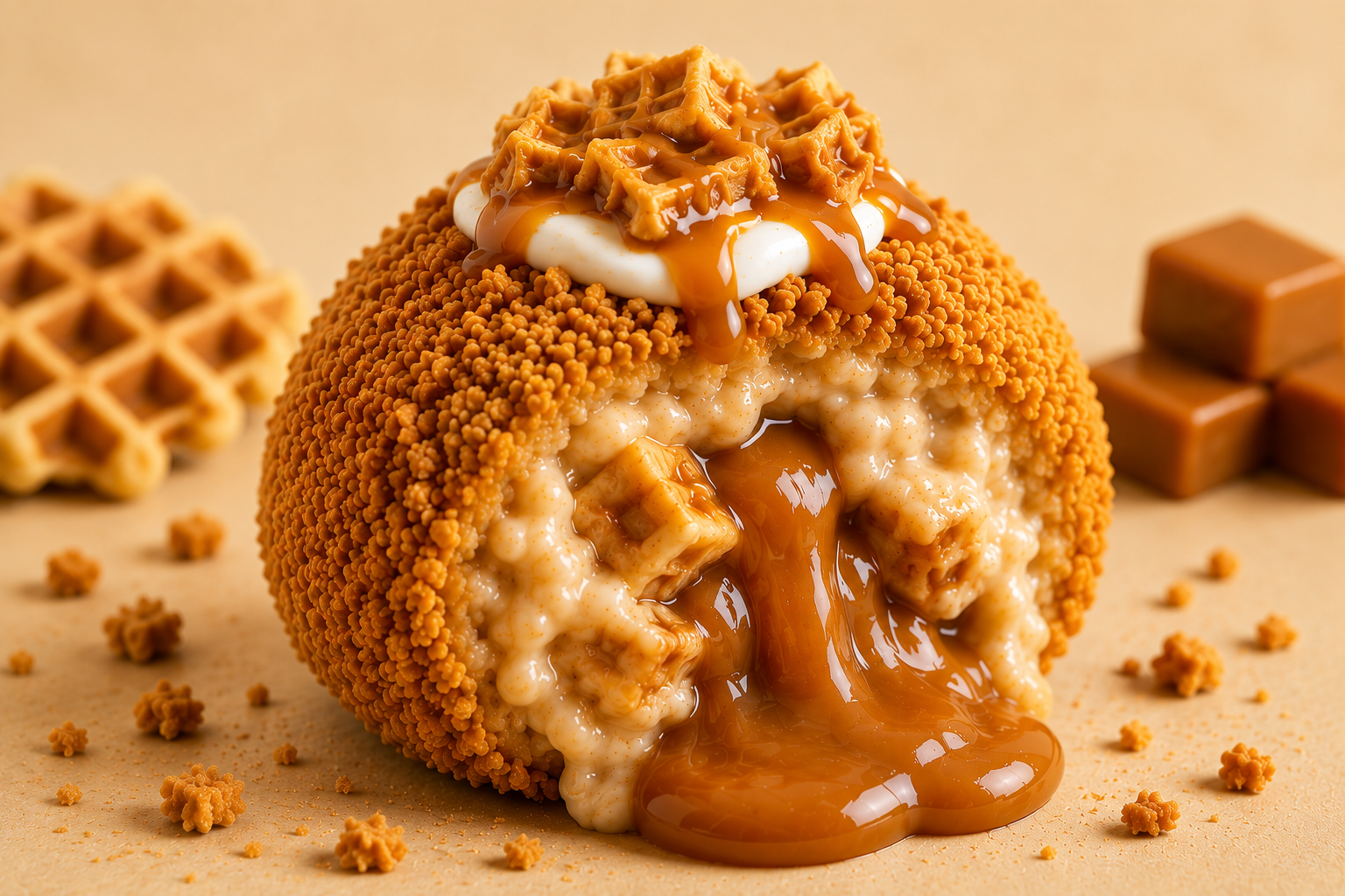 ????Gofre y caramelo