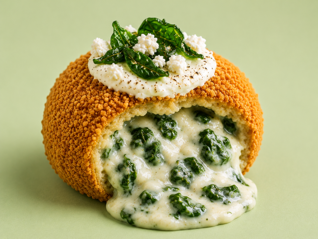 Popeyita - Ricotta, espinacas y parmesano